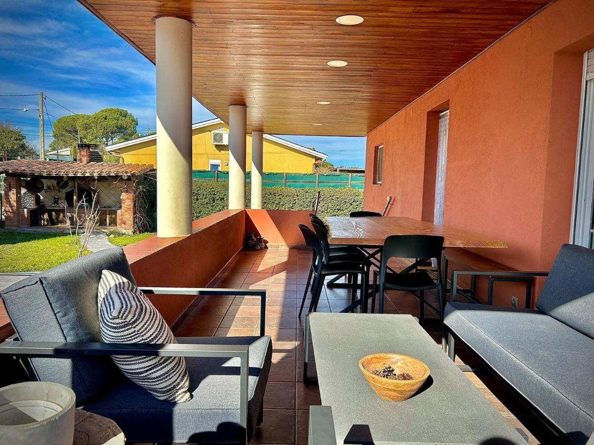 Piscina De Sal Barbacoa Wifi, Parking Gratis, 3 Min Pga Casa El Roble Villa Girona Exterior foto